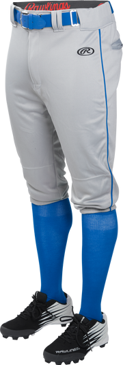 Rawlings Adult Launch Piped Knicker Pant - Small - Blue Gray/Royal