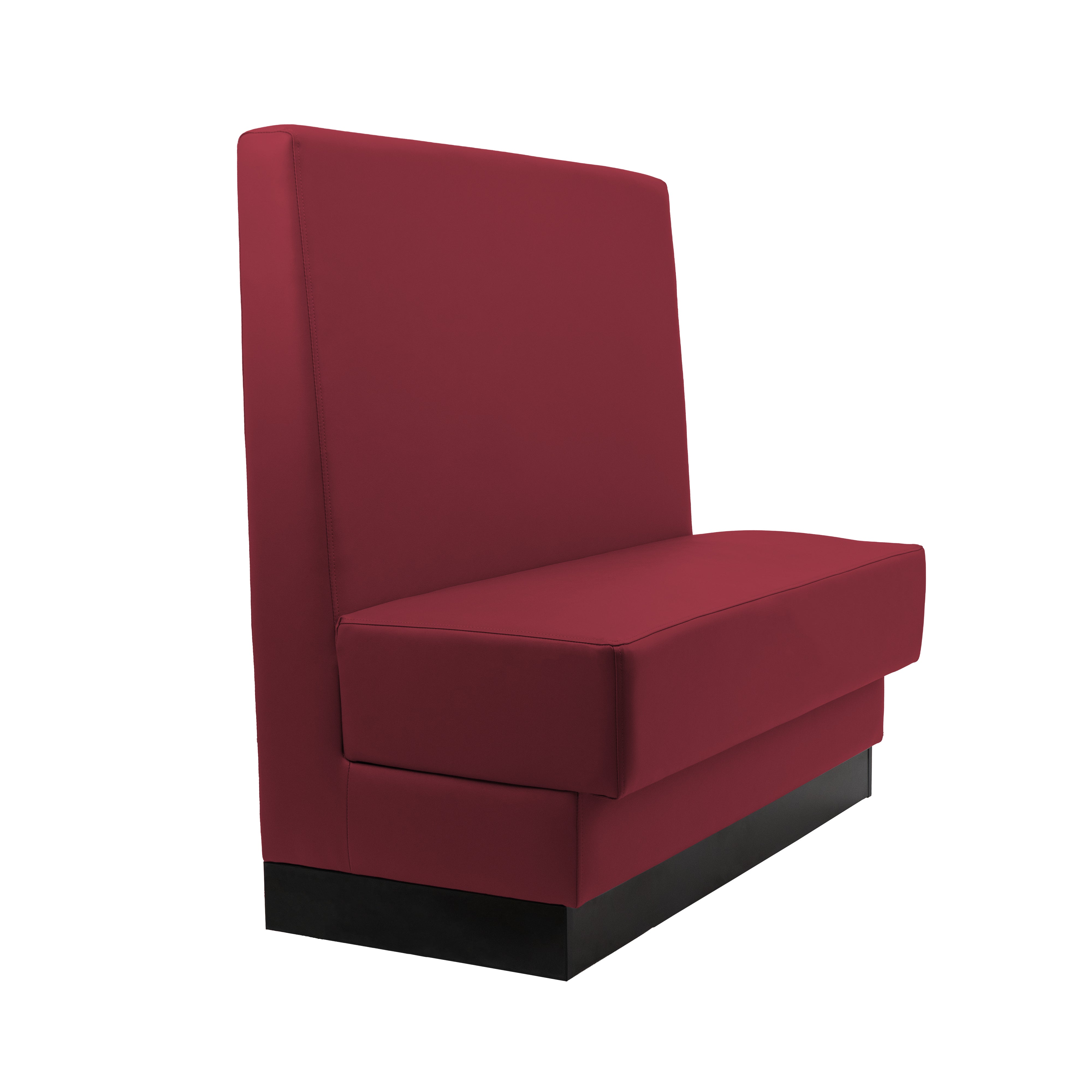 Pro Series Single-Sided Restaurant Booth Seating - Burgundy
