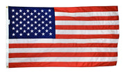 Signature American Flag 4x6 ft. Nylon SolarGuard Nyl-Glo by Annin Flagmakers, 100% Made in USA with Sewn Stripes, Embroidered Stars and Brass Grommets.  Model 49