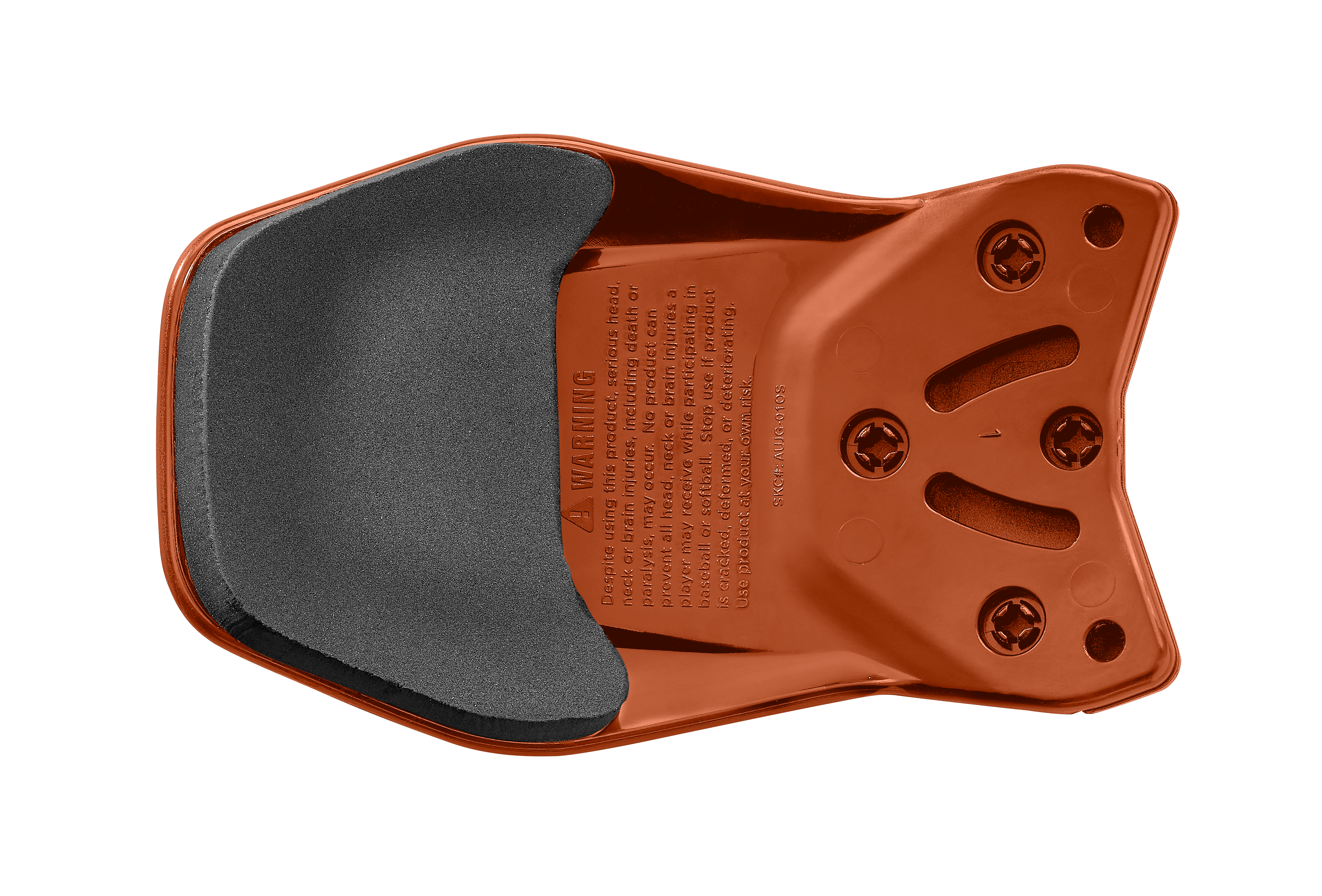Easton Multi-Adjust Matte Jaw Guard - Texas Orange