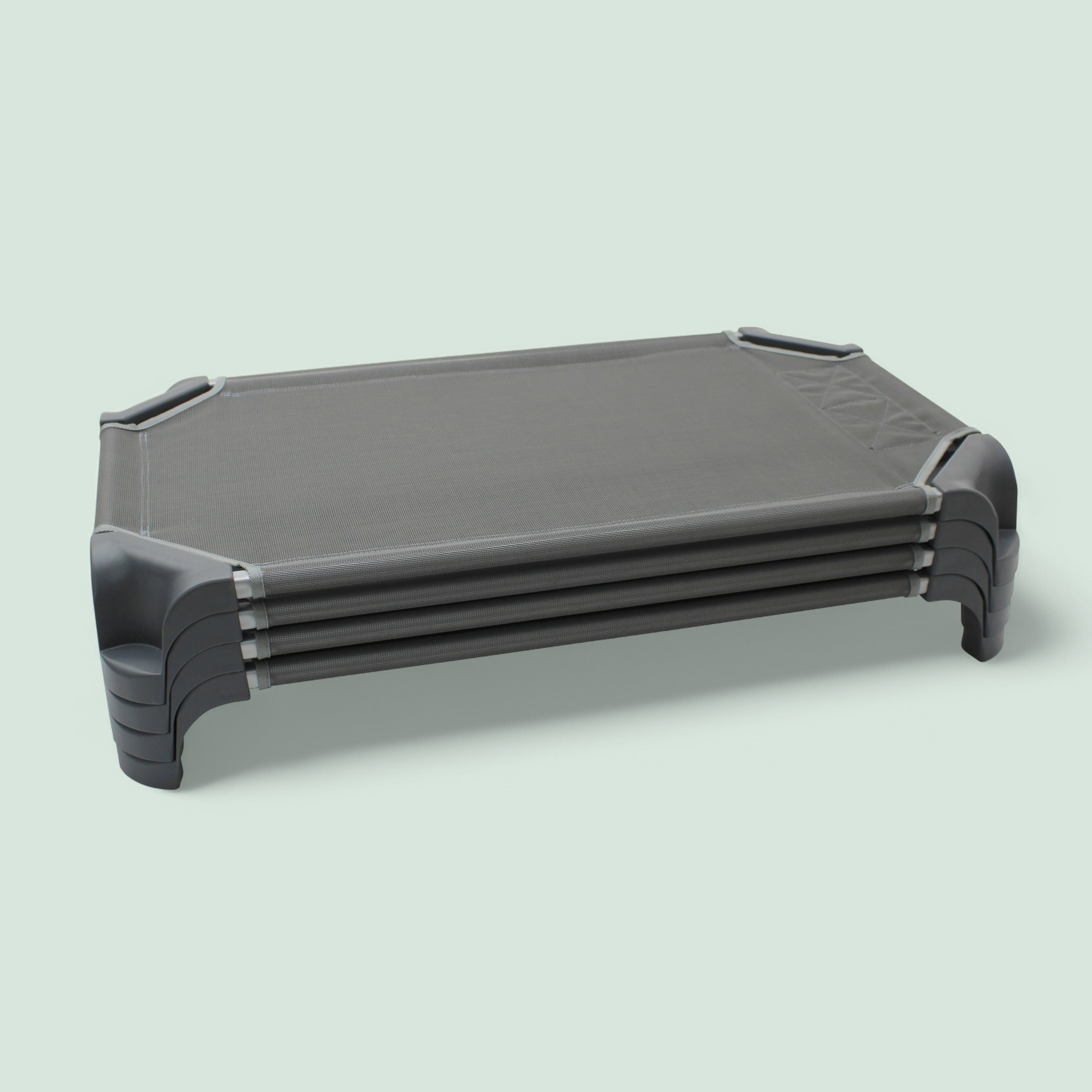 40" Toddler Cot Assembled, 4-Piece - Gray