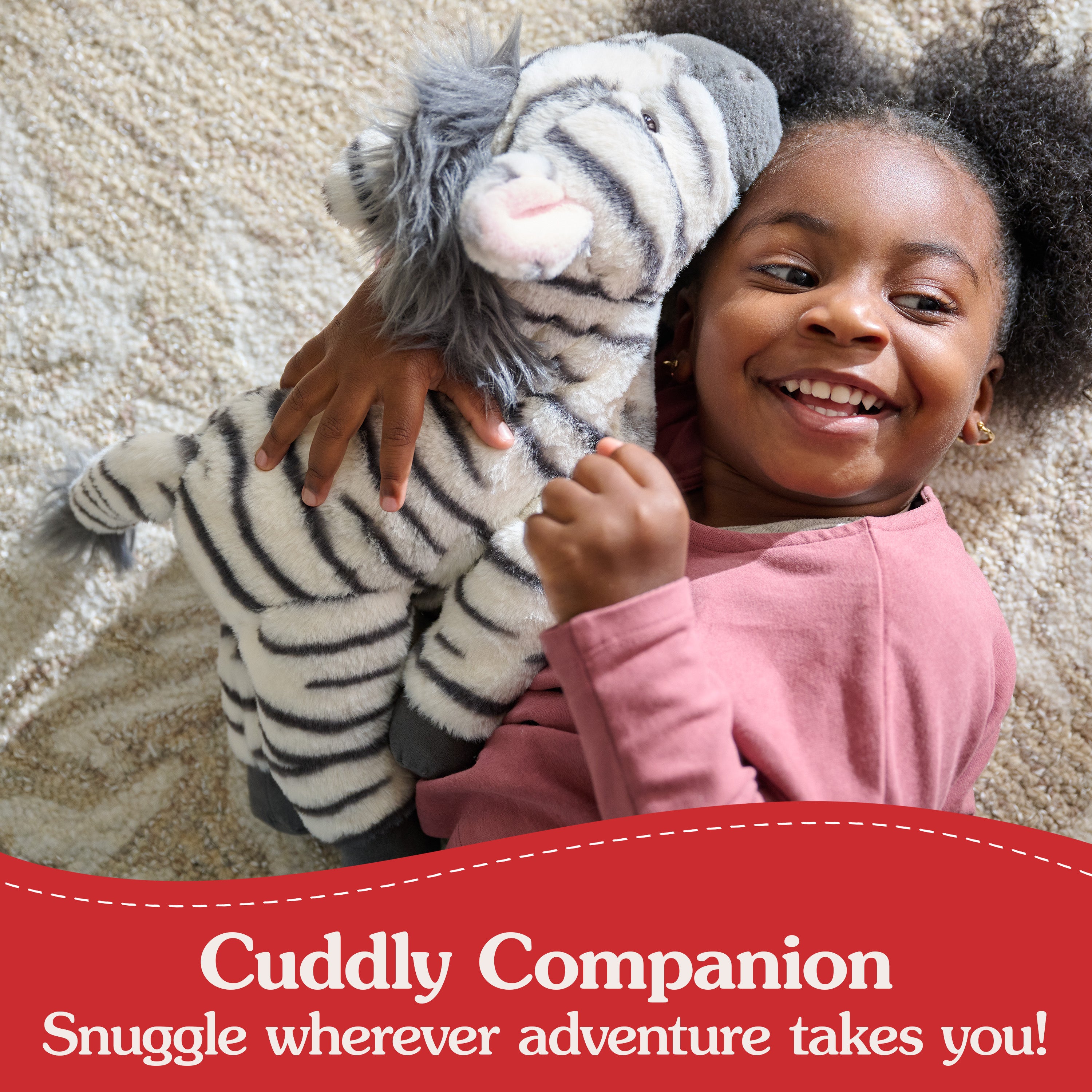 GUND Gemma Zebra Plush, Zebra Stuffed Animal for Ages 1 and Up, Gray/White, 12"