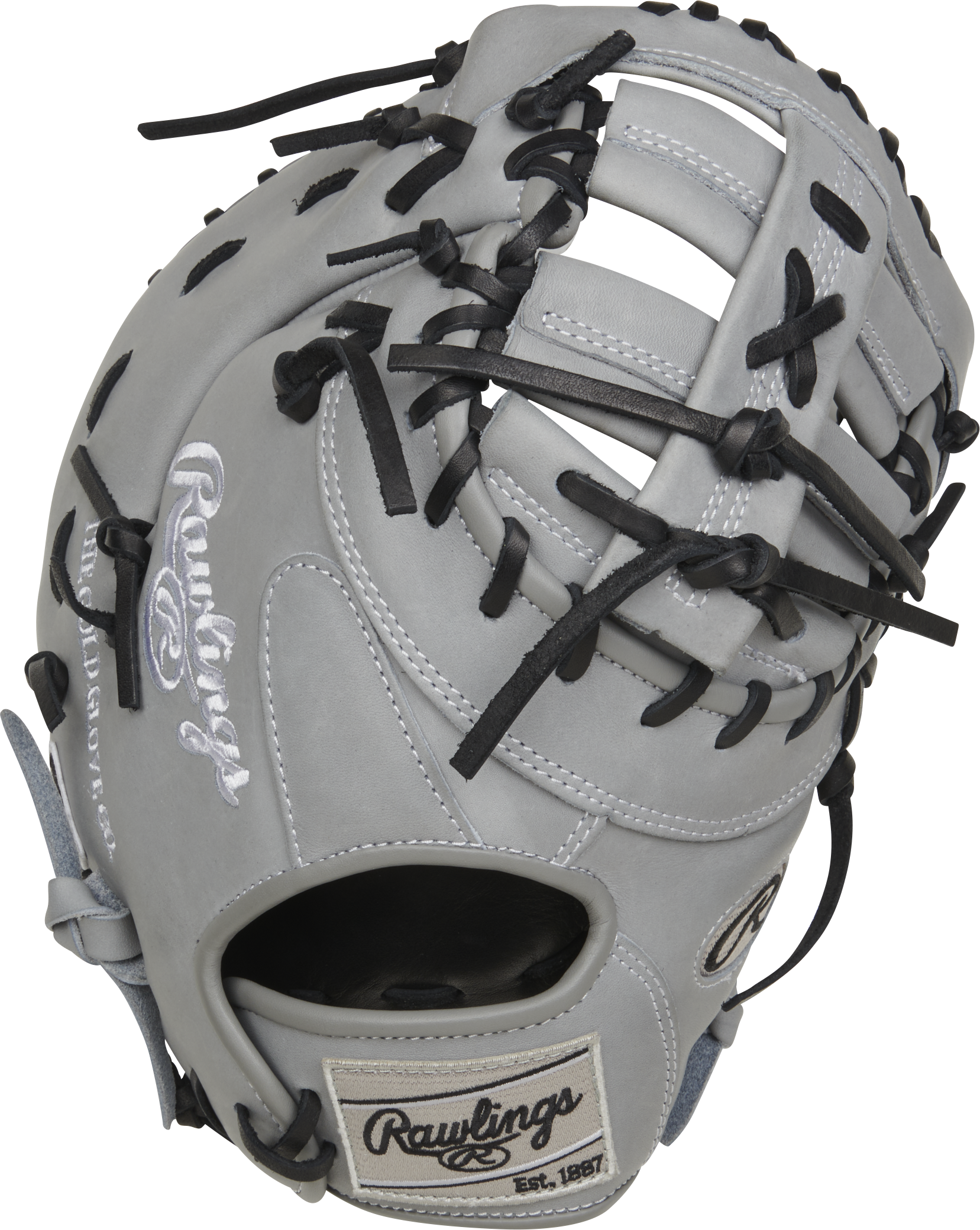 Rawlings Heart Of The Hide With Contour Technology First Base Mitt 12.25-Inch Baseball Glove - Right Hand Thrower - Gray