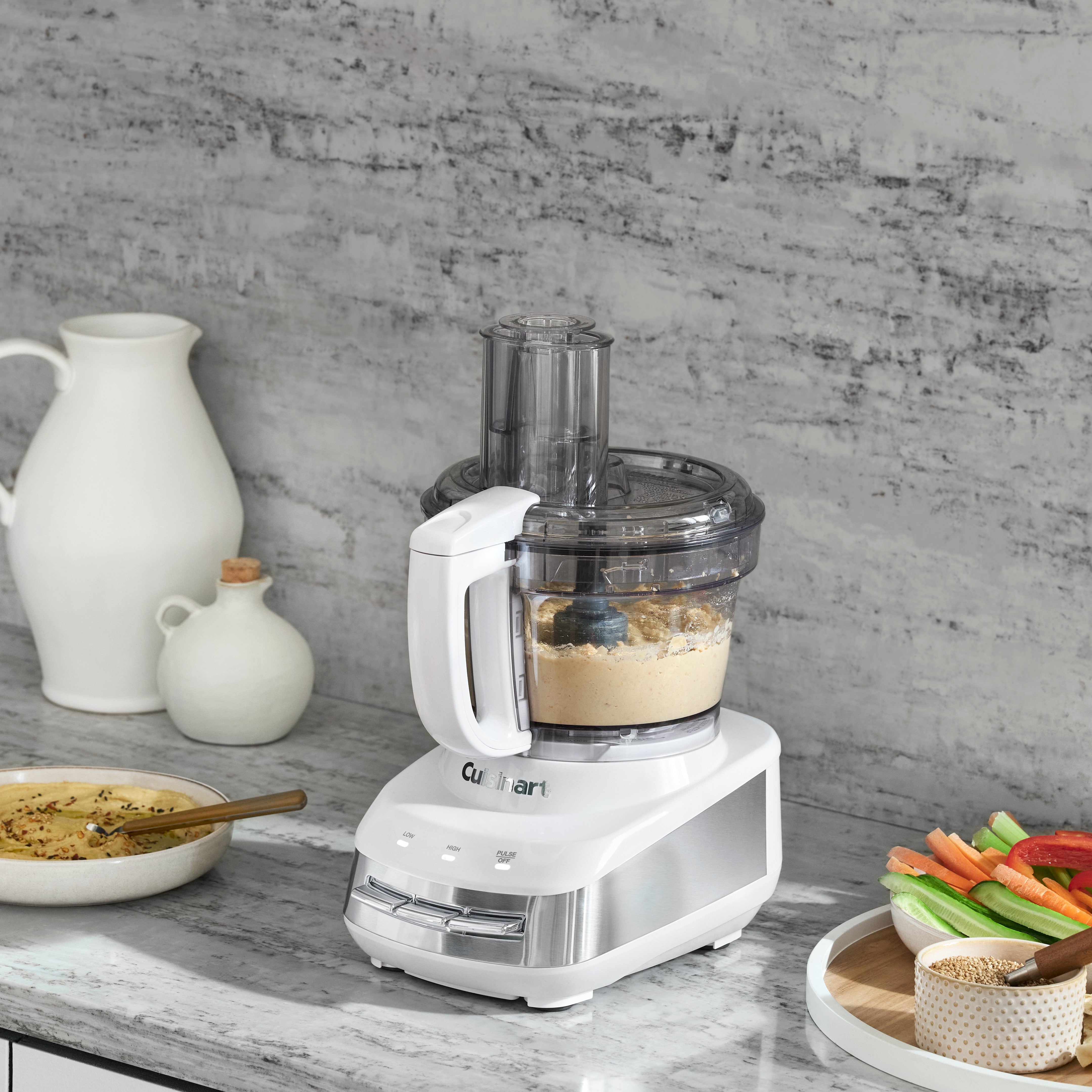Core Custom 10 Cup Food Processor - White & Stainless