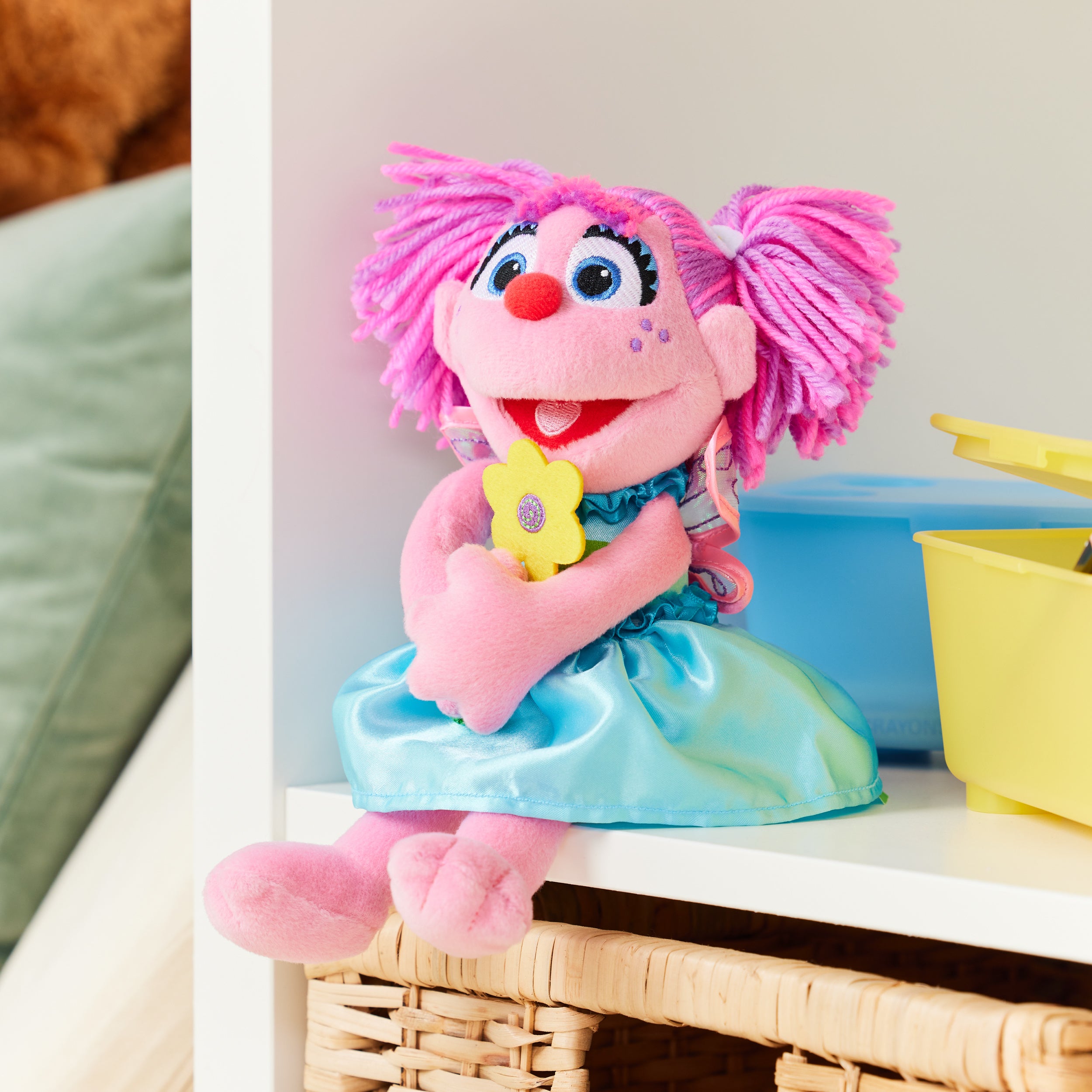 GUND Sesame Street Official Abby Cadabby Muppet Plush, Premium Plush Toy for Ages 1 & Up, Pink/Blue, 11”