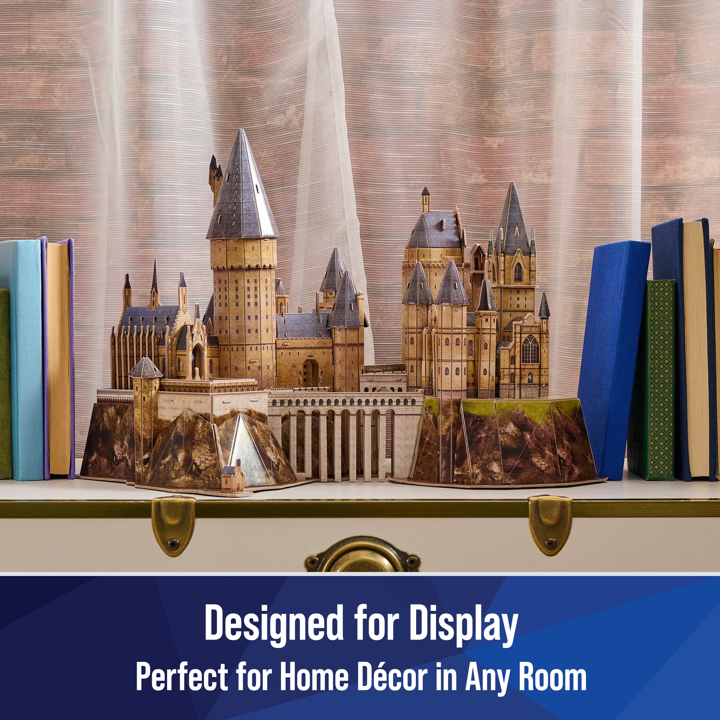 4D Build, Harry Potter Hogwarts Castle 3D Model Kit, Harry Potter Collectibles & Desk Decor, Adult Puzzle, Building Toys, 209 Pieces, 3D Puzzles for Ages 12 & Up