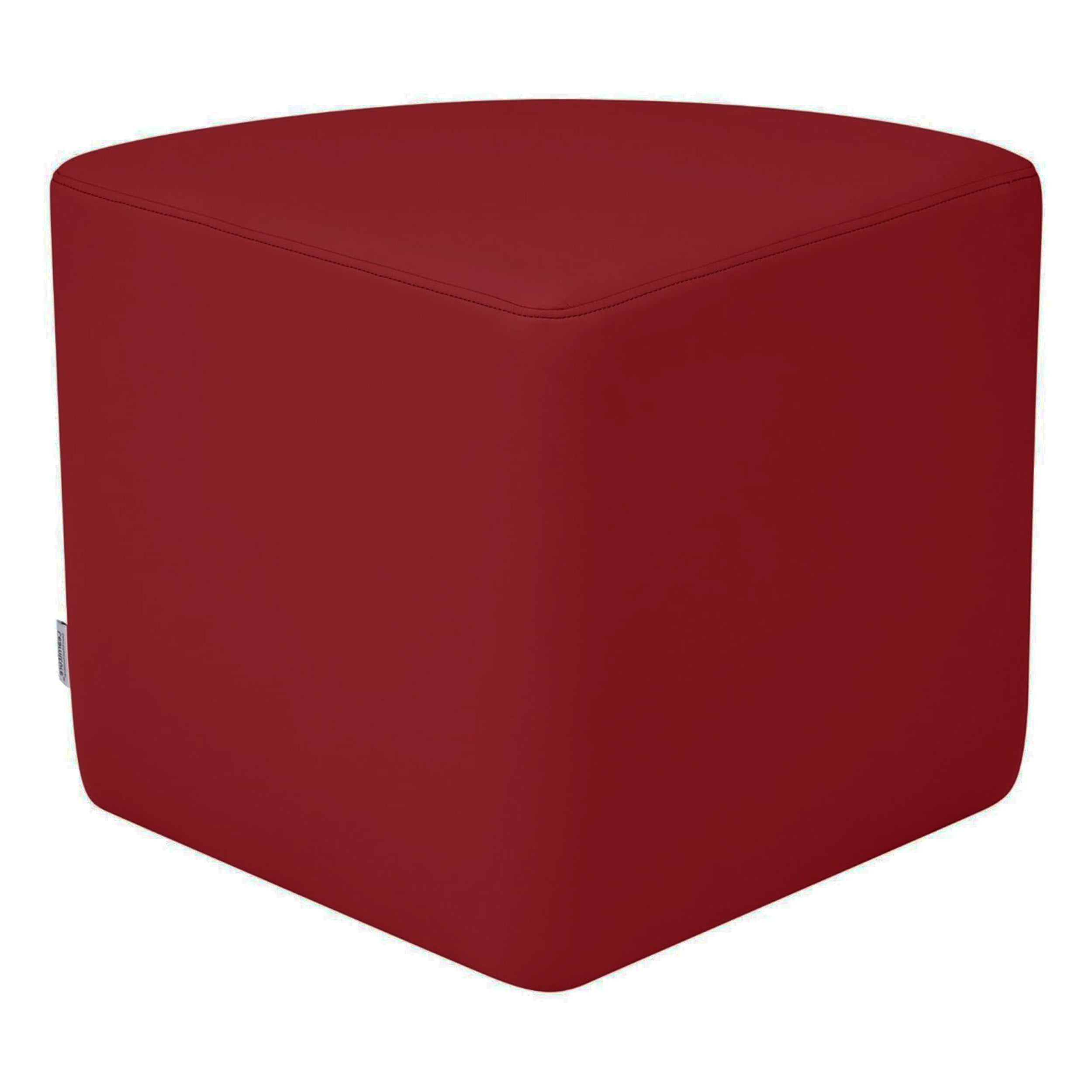 Pro Series Upholstered Pie Ottoman 18" Height - Crimson