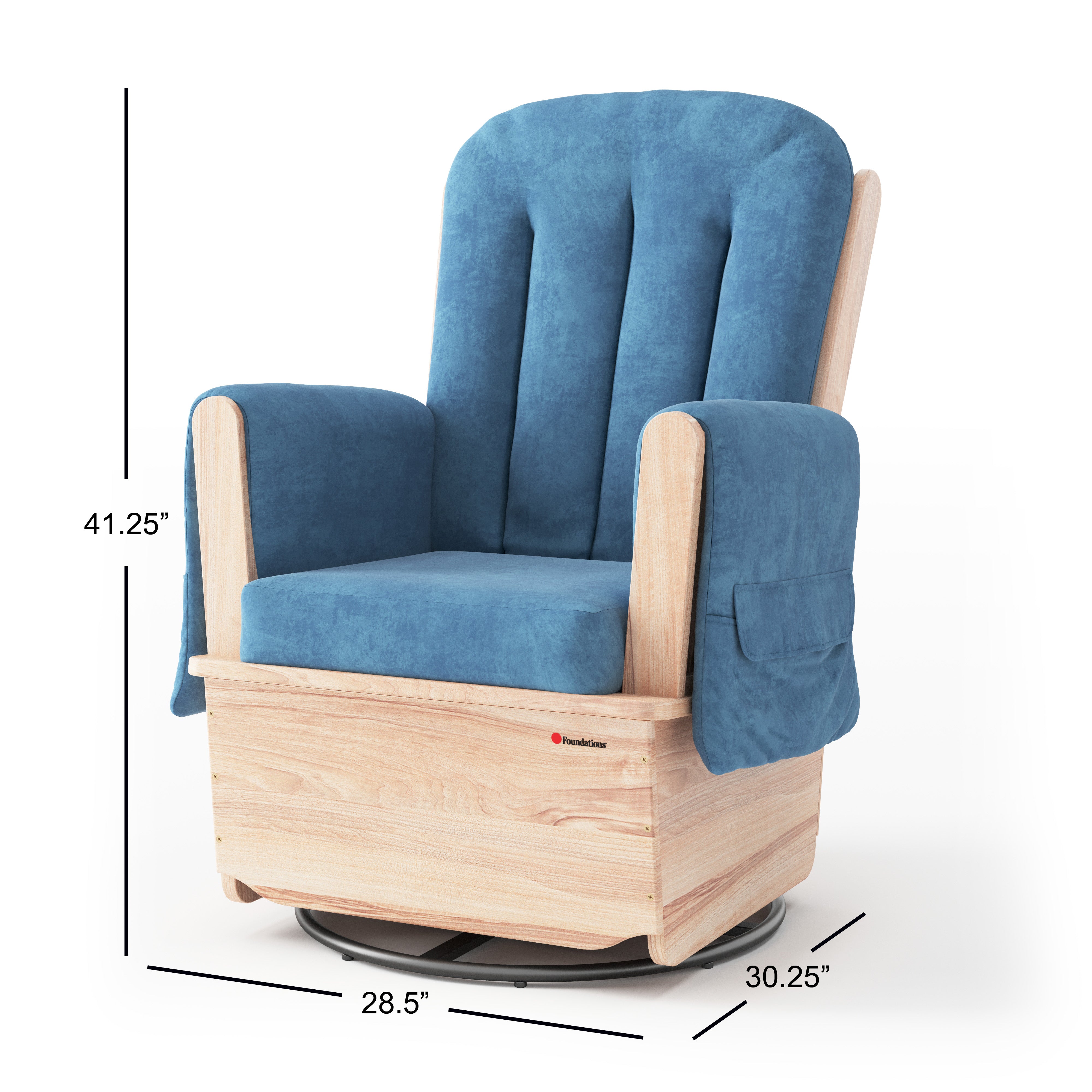 SafeRocker SS Swivel Glider (Blue)