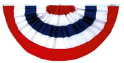 Pre-pleated Fan Bunting Decoration 3x6 ft. Nyl-Glo