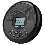 Riptunes Riptunes Personal MP3 CD Player, with built in speakers, Bluetooth, USB playback, Built-in Rechargeable Battery - Black