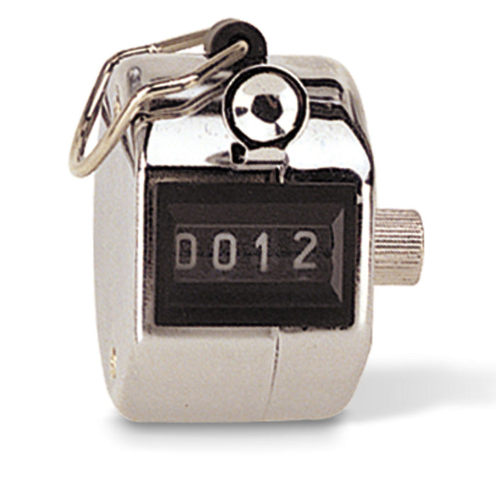 Tally Counter, Metal, Semiautomatic Reset, Hand Held Model
