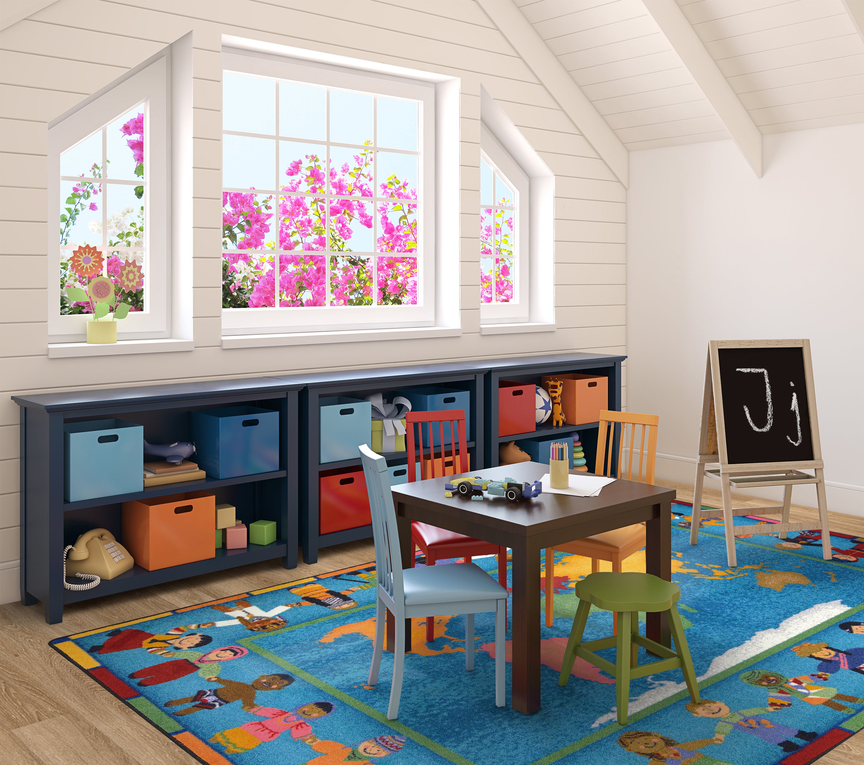 Hands Around the World 10'9" x 13'2" area rug in color Multi