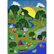 Happy Forest 5'4" x 7'8" area rug in color Multi