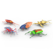 HEX BOTS Nano Real Bugs 5-Pack, Fake Insect Toy Figures, Sensory Toys for Kids & Cats, Robot Toys for Boys & Girls Aged 3 & Up