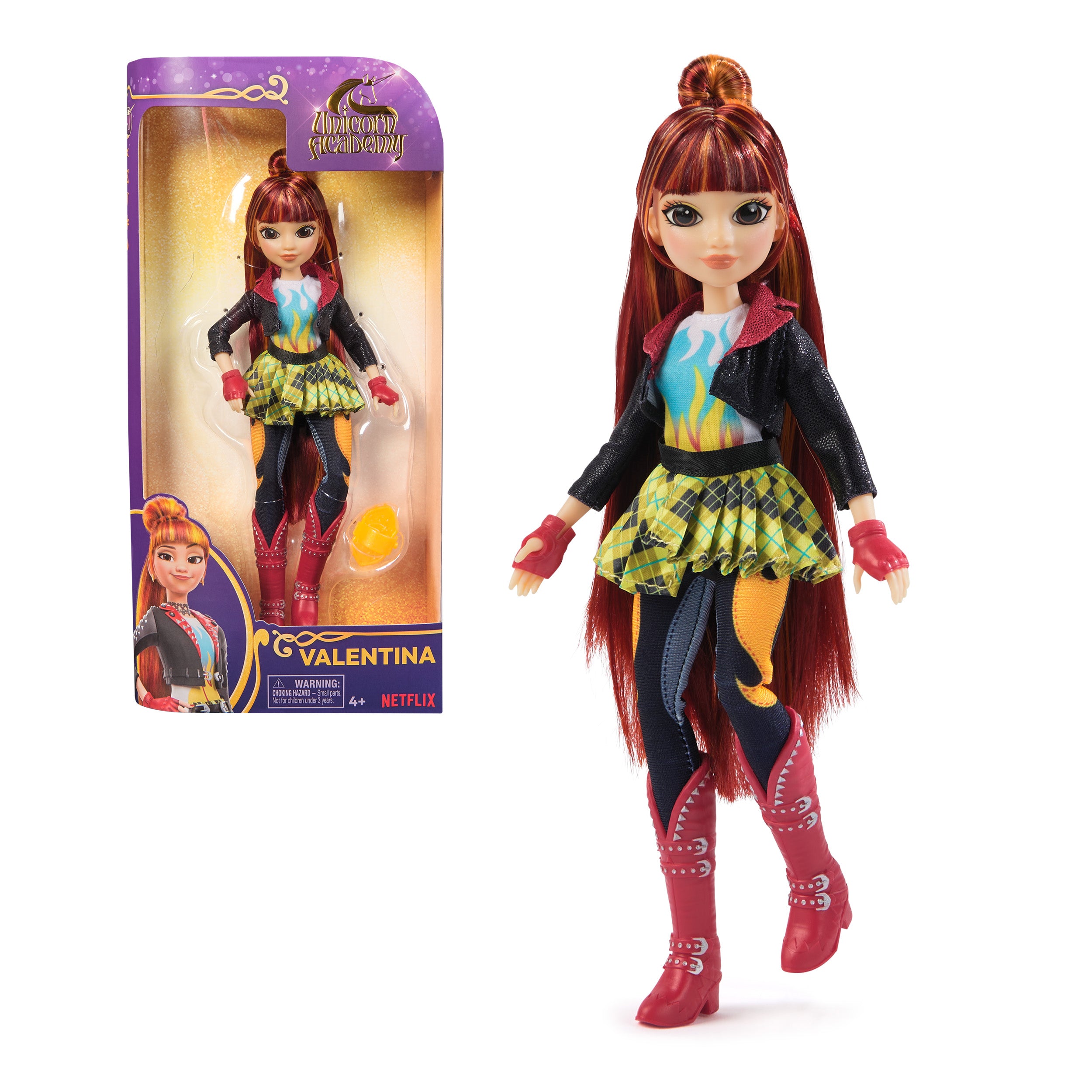 Unicorn Academy, Valentina Doll with 5 Accessories, 9.5”, Dolls & Unicorn Toys for Girls Ages 4 and up