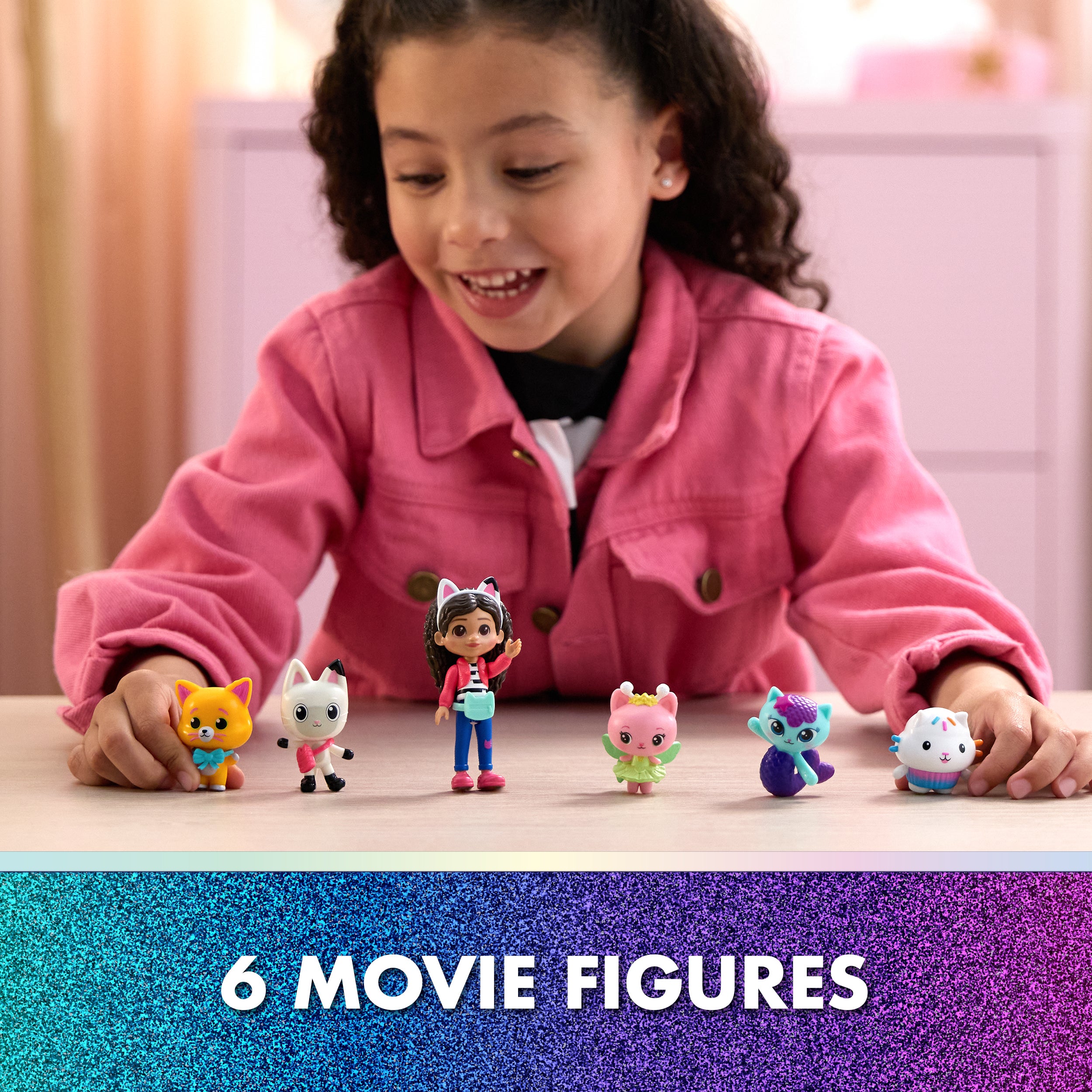 Gabby's Dollhouse: The Movie, Cat-venture Crew Pack, 11-Piece Toy Figure Set with Accessories, Kids Toys for Girls & Boys Ages 3 and Up