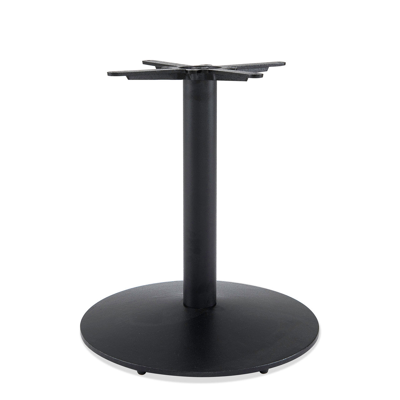 OfficeSource Robust Indoor Standard Height Round Table Base - Black