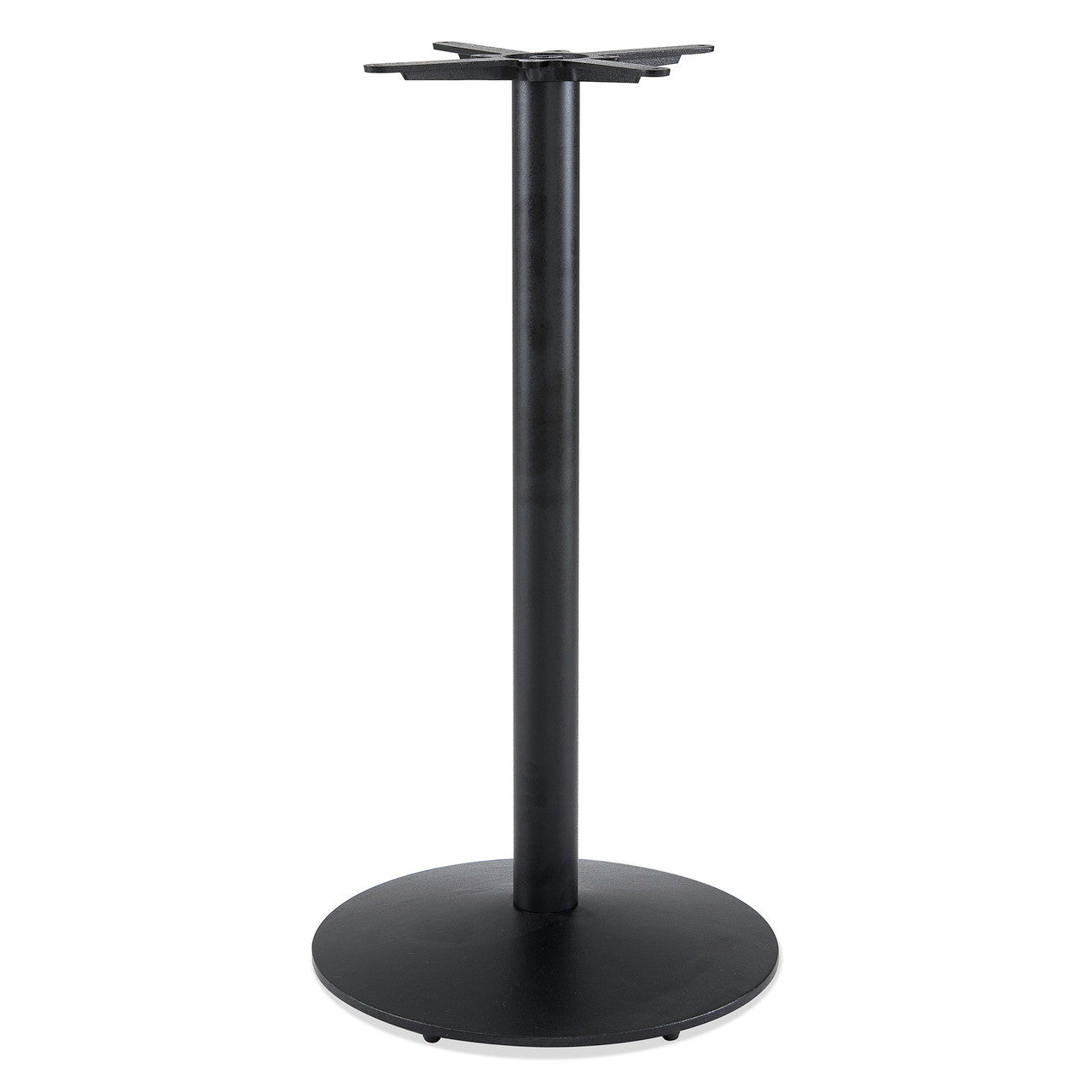 OfficeSource Robust Indoor Cafe Height Round Table Base - Black
