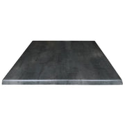 OfficeSource Robust 30" Square Indoor or Outdoor Table Top - Black Steel