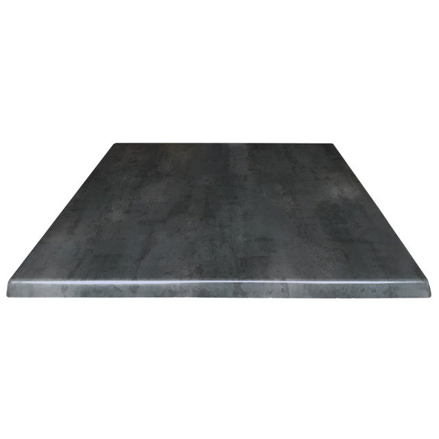 OfficeSource Robust 36" Square Indoor or Outdoor Table Top - Black Steel