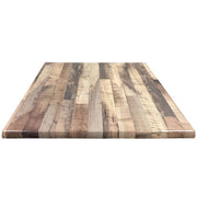 OfficeSource Robust 36" Square Indoor or Outdoor Table Top - Rustic