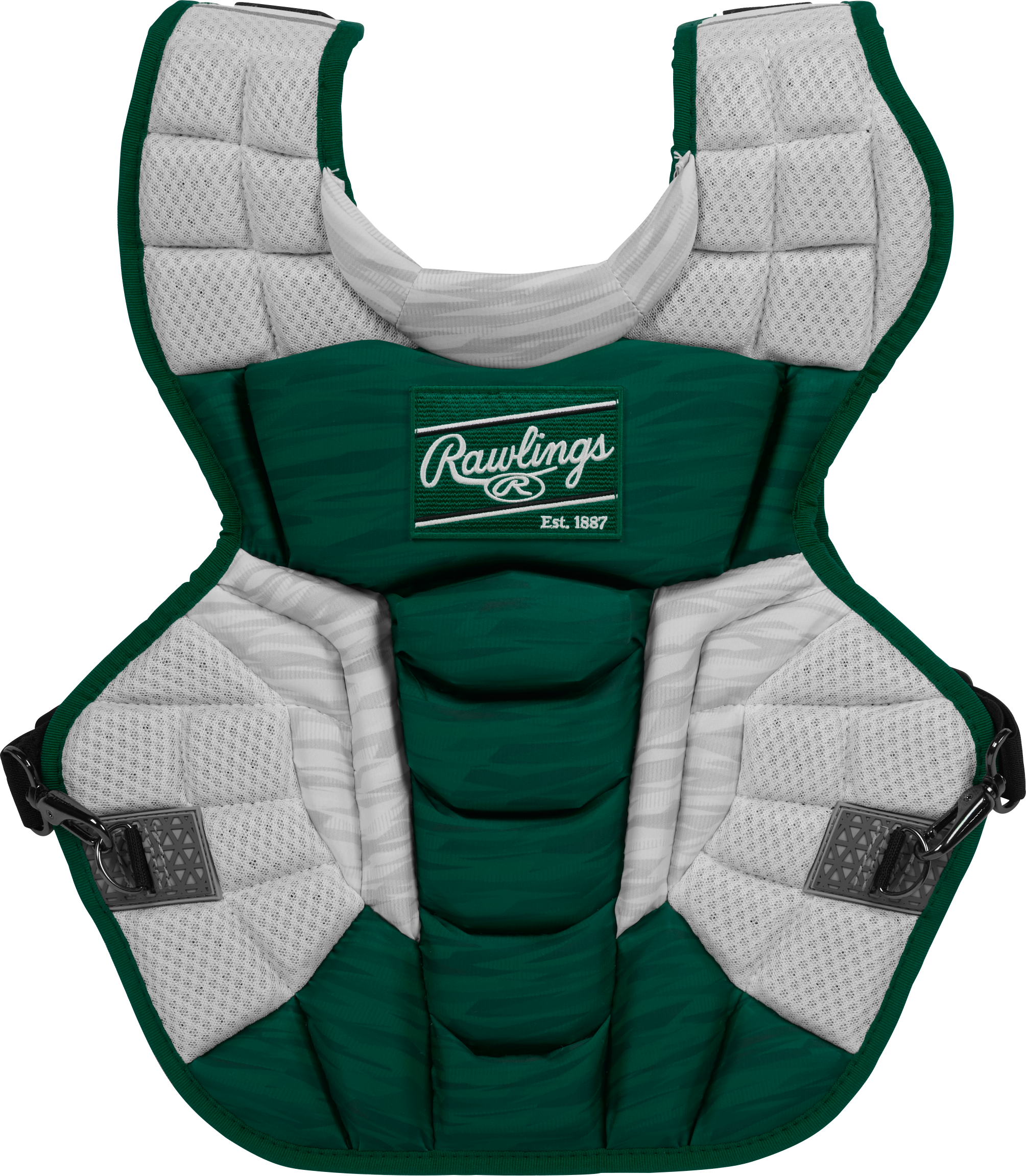 Rawlings Velo 2.0 Adult Catchers Chest Protector - Dark Green/White