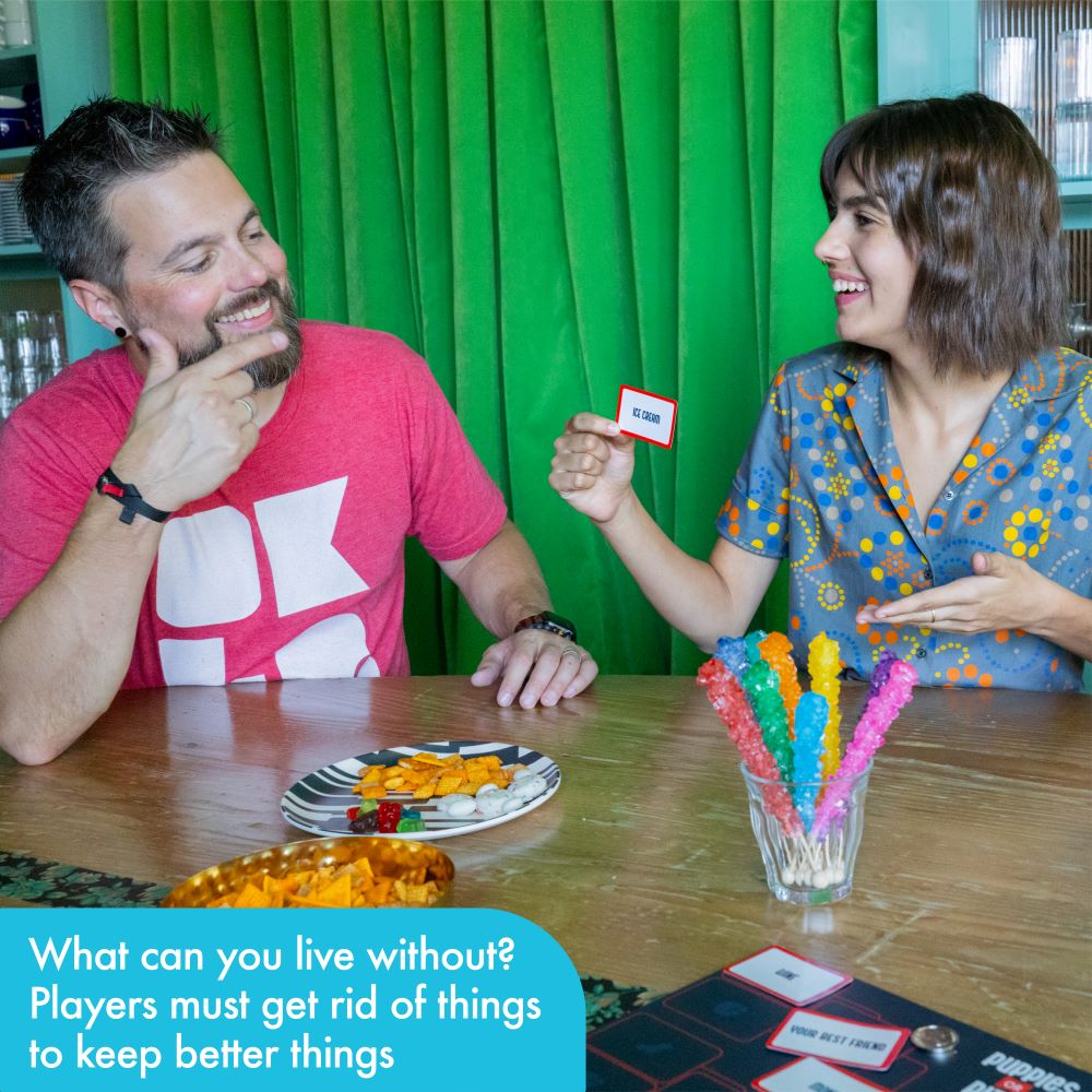 Spin Master Games, SolidRoots Puppies or Pizza? The Card Game of Impossible Choices | Family Games, Adult Games, Travel Games, Camping Games | Party Games for Adults & Kids Ages 8+