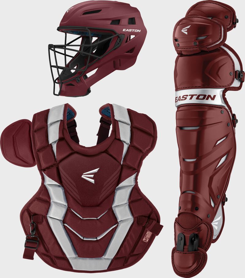 Easton Elite X Adult Catchers Box Set - Maroon