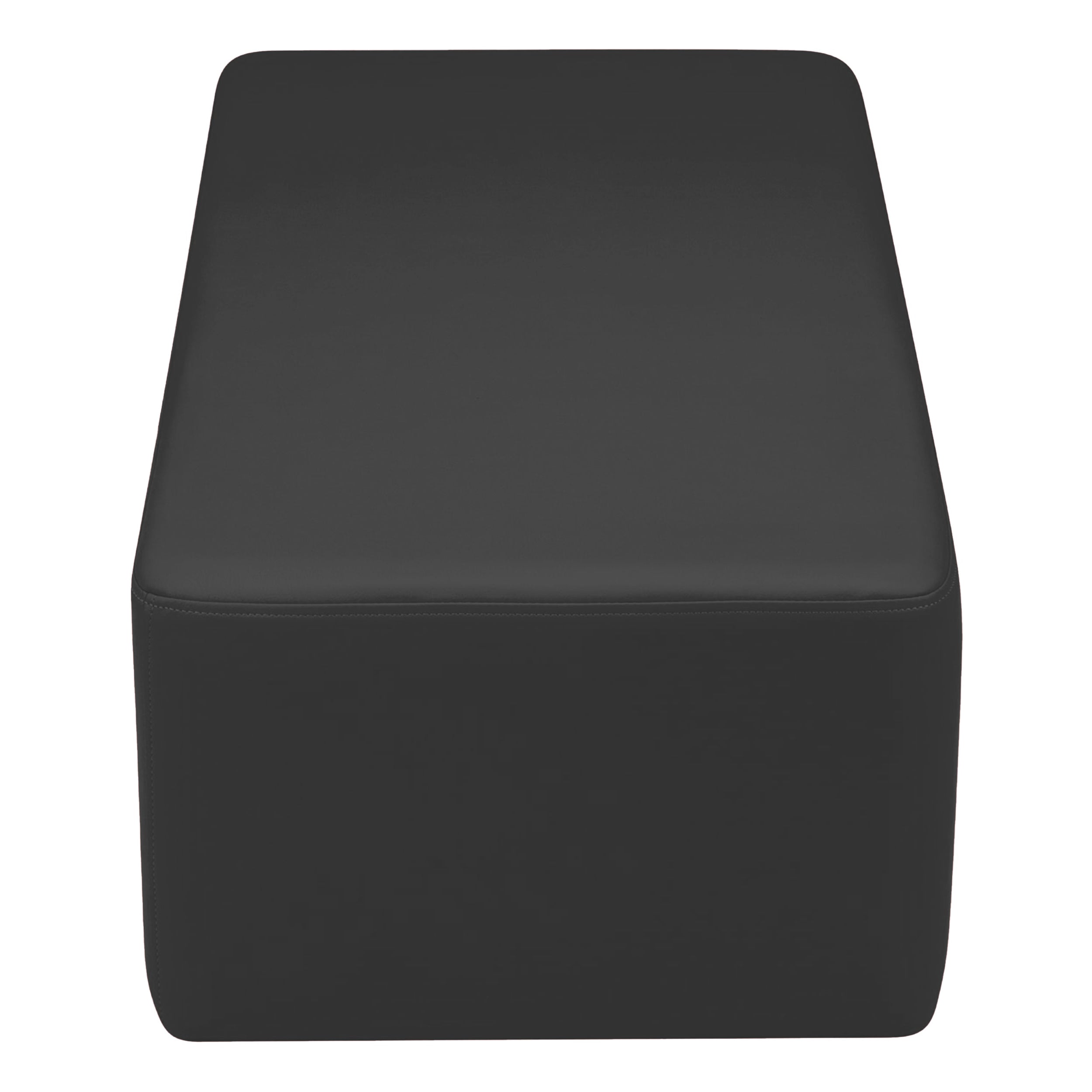 Pro Series Upholstered Rectangle Ottoman 12" Height - Black