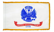 US Army Flag 3x5 ft. Indoor and Parade Colonial Nyl-Glo with Fringe