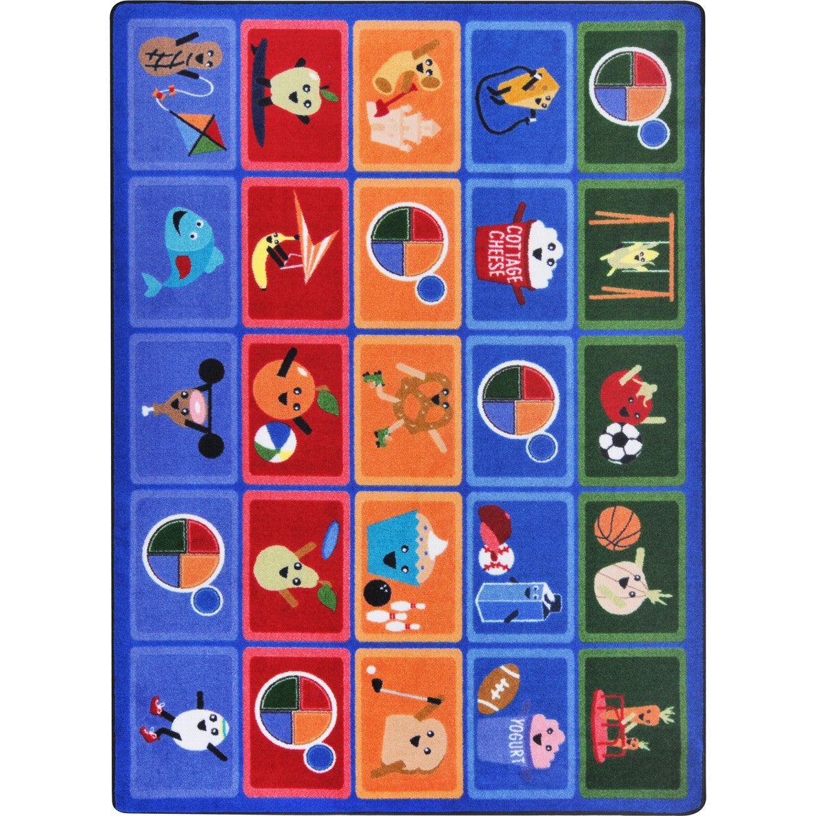 Healthy Choices 5'4" x 7'8" area rug in color Multi
