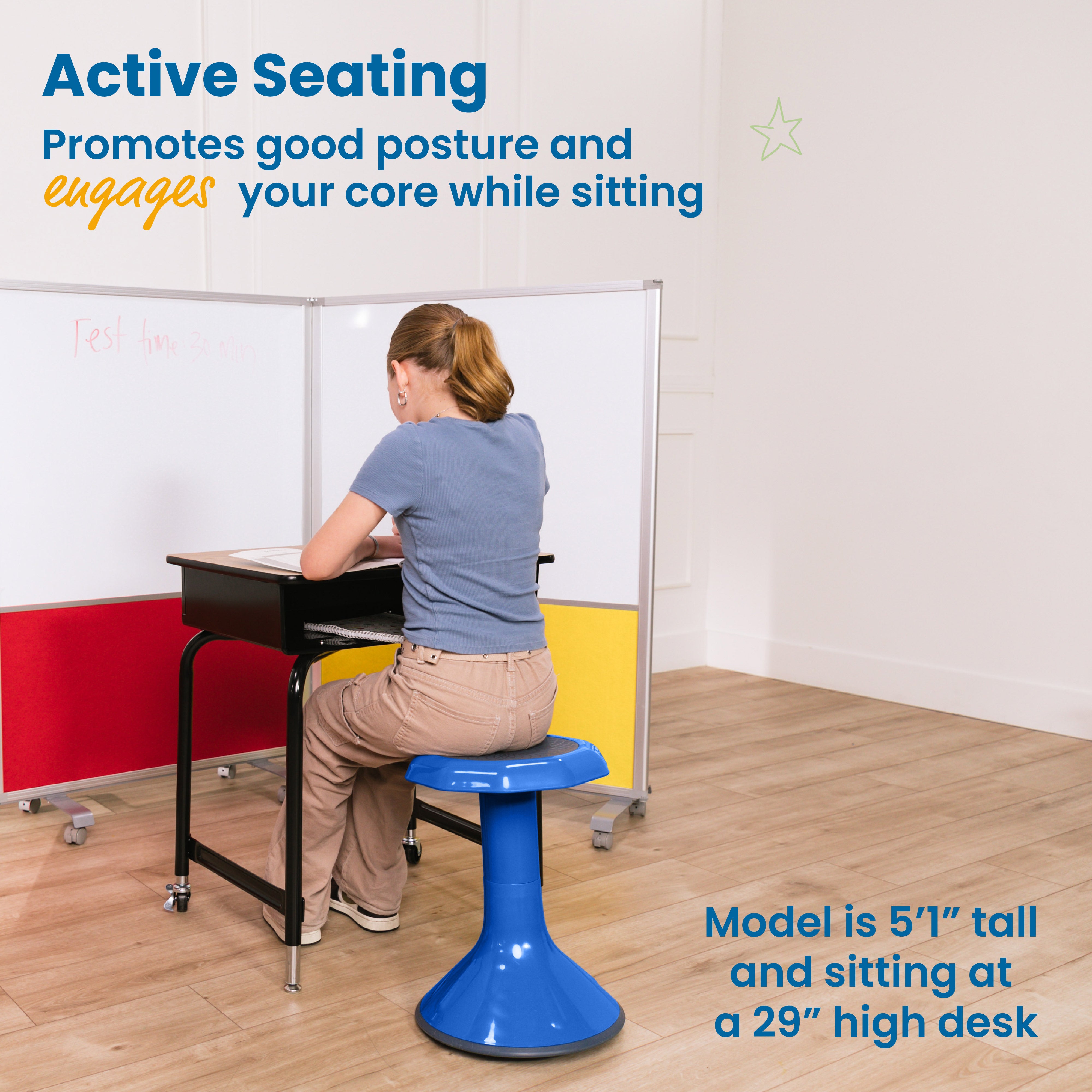 18in ACE Stool - Blue