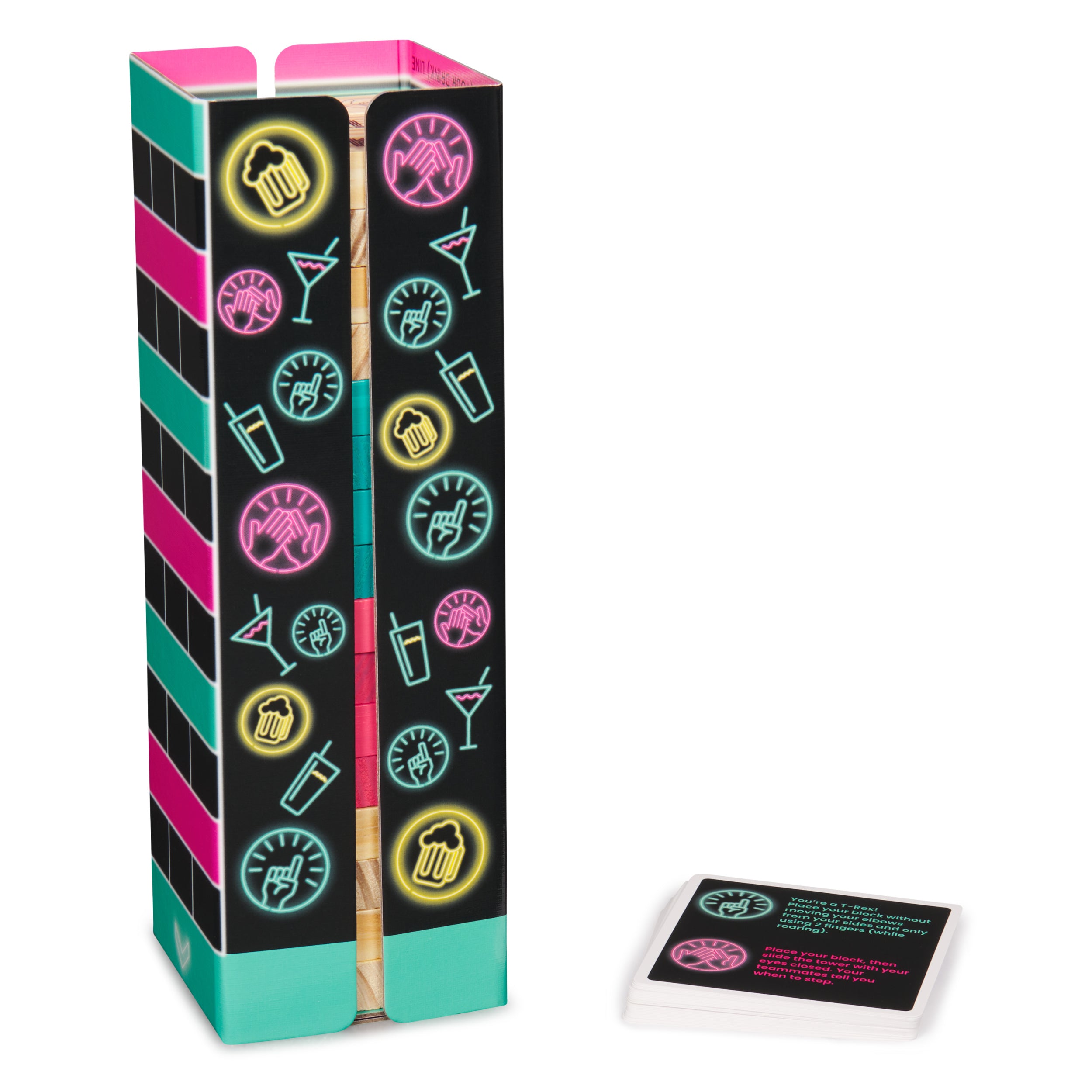 Spin Master Games, Chug O War Tumbling Tower, Adult Party Game for Happy Hour Hangs, 4 & Up Players, for Ages 21 & Up