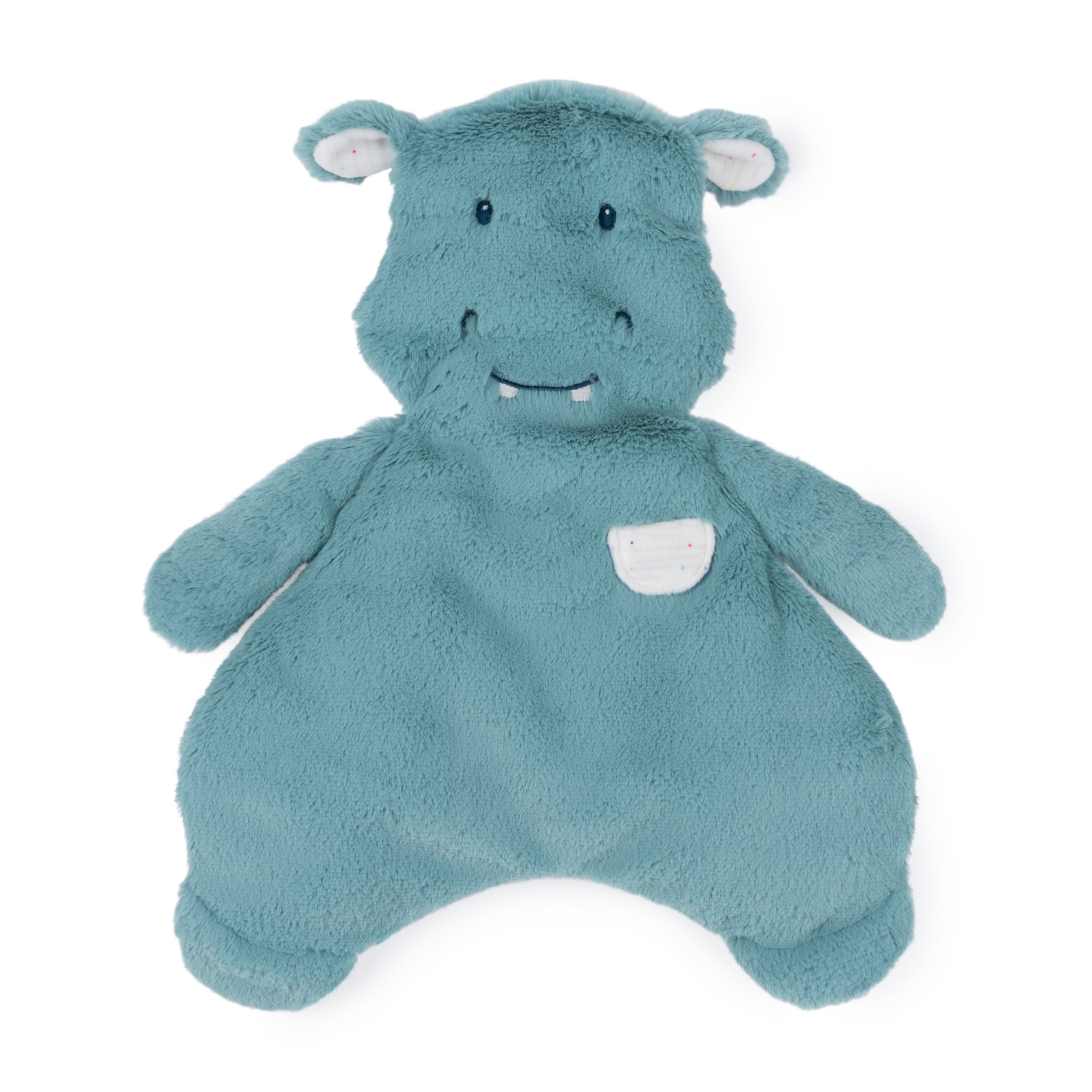 Baby GUND Oh So Snuggly Hippo Lovey, Premium Soft Plush Blanket for Babies and Newborns, Teal