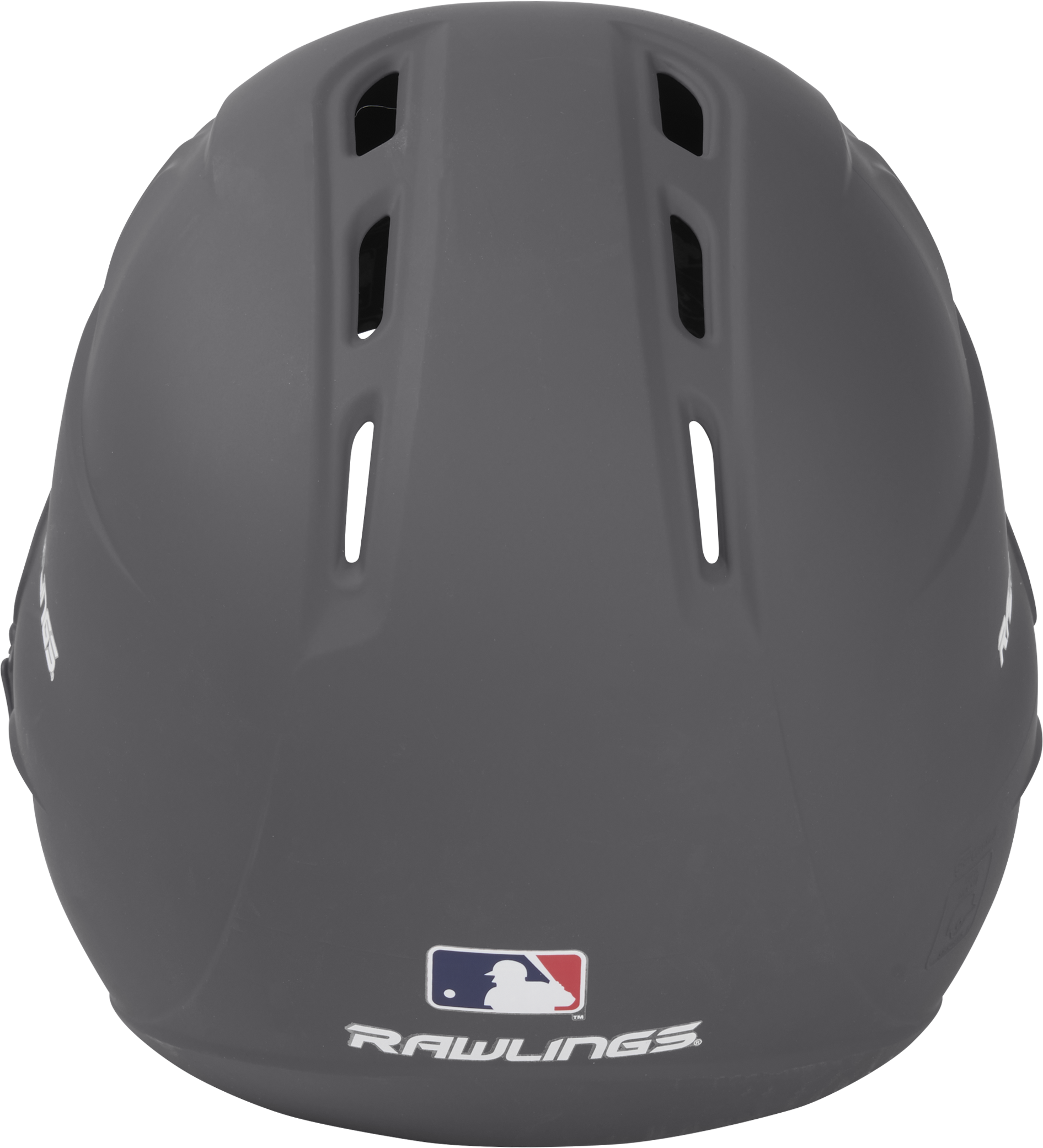 Rawlings R16 Matte Senior 1-Tone Baseball Helmet With Reversible Extension - Graphite