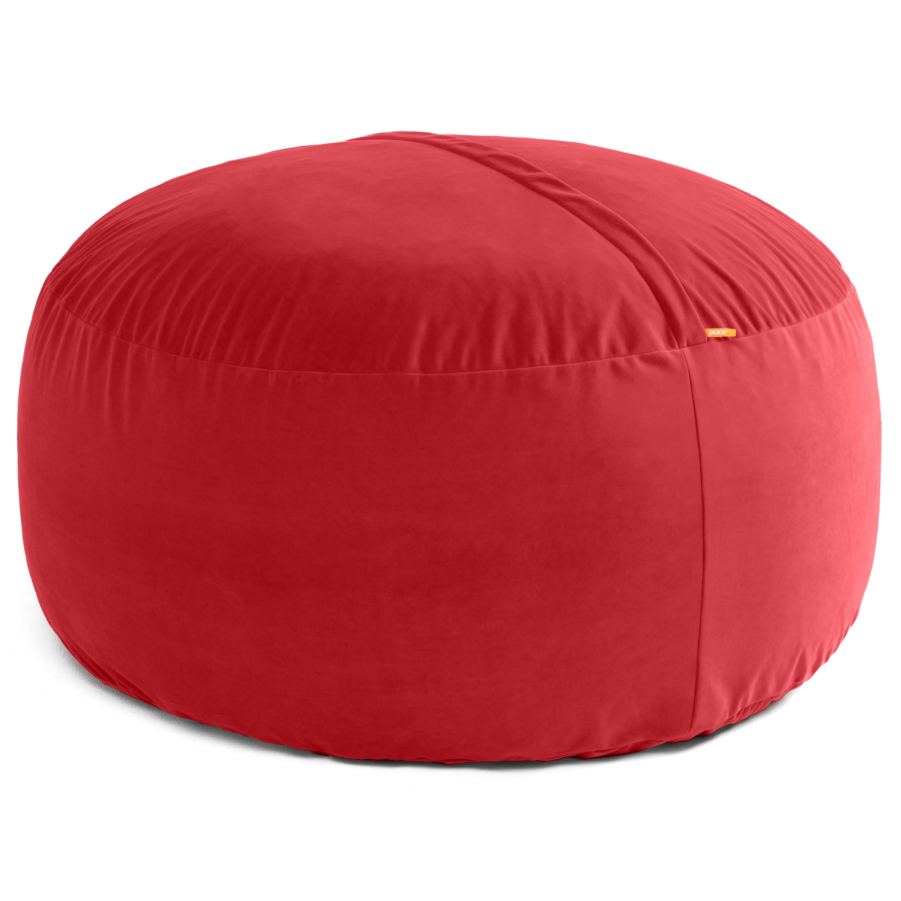 Jaxx 5 Foot Saxx - Large Round Bean Bag Chair for Adults - Lush Velvet Merlot