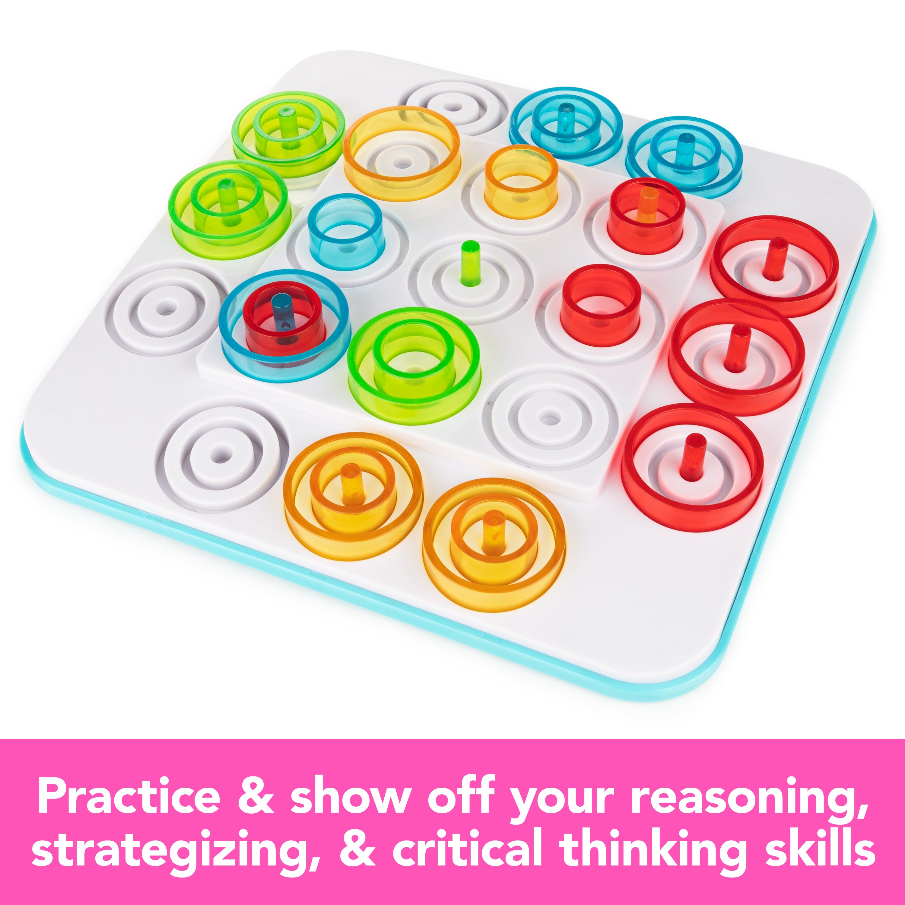 Spin Master Games, Otrio Strategy-Based Board Game, Classic Game, Advanced Tic Tac Toe STEM Activity, 2 Players, for Ages 8 & Up