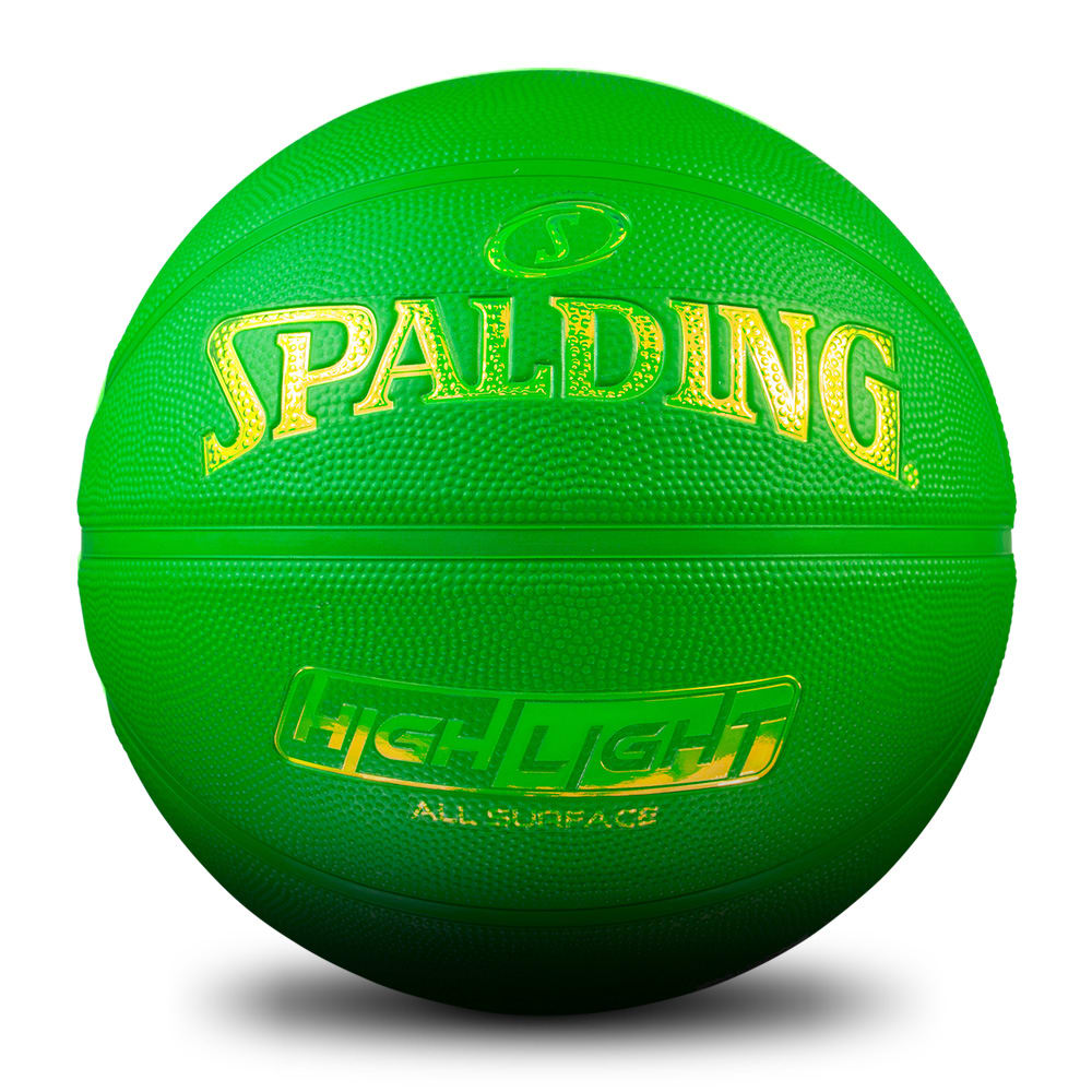 Spalding Highlight Color Rush Green Size 6 Basketball