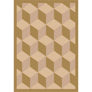 Highrise 10'9" x 13'2" area rug in color Beige