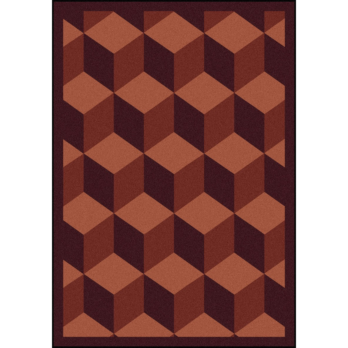 Highrise 10'9" x 13'2" area rug in color Burgundy