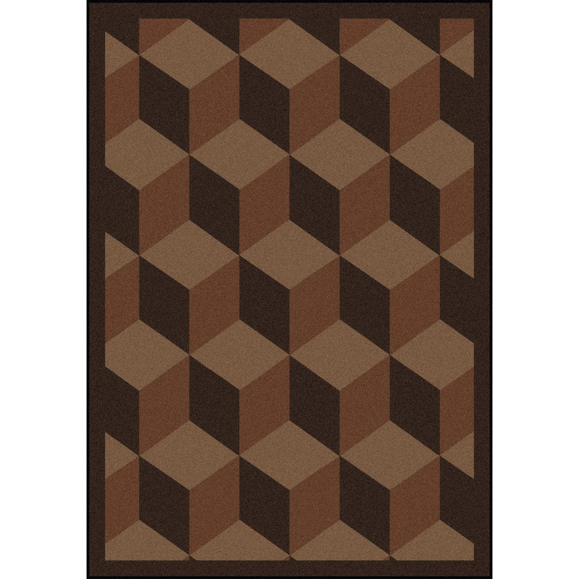 Highrise 3'10" x 5'4" area rug in color Chocolate