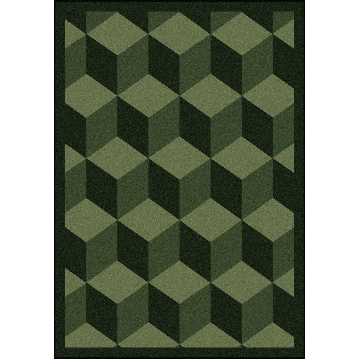 Highrise 5'4" x 7'8" area rug in color Emerald