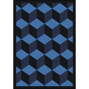 Highrise 10'9" x 13'2" area rug in color Navy