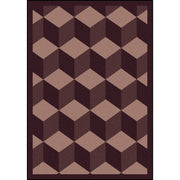 Highrise 5'4" x 7'8" area rug in color Plum