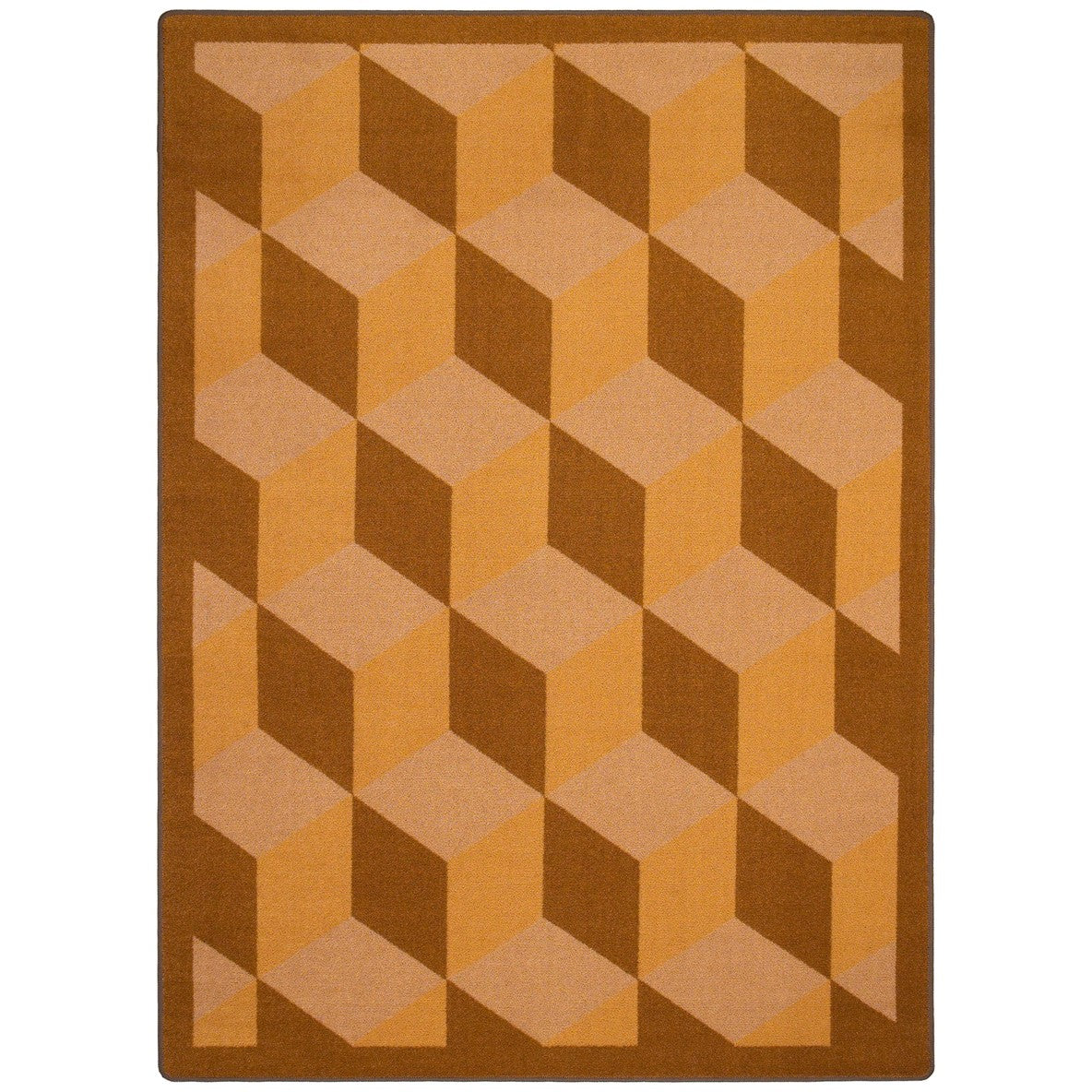 Highrise 7'8" x 10'9" area rug in color Wheat