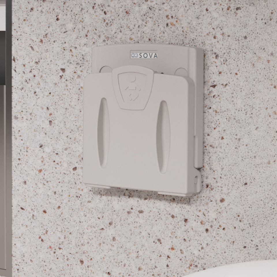 Wall Mounted Toddler Safety Seat - Light Gray