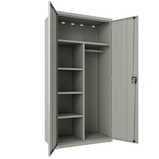 OfficeSource Steel Storage Cabinet  - Light Gray