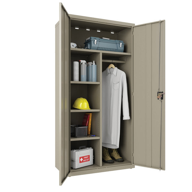OfficeSource Steel Storage Cabinet  - Putty