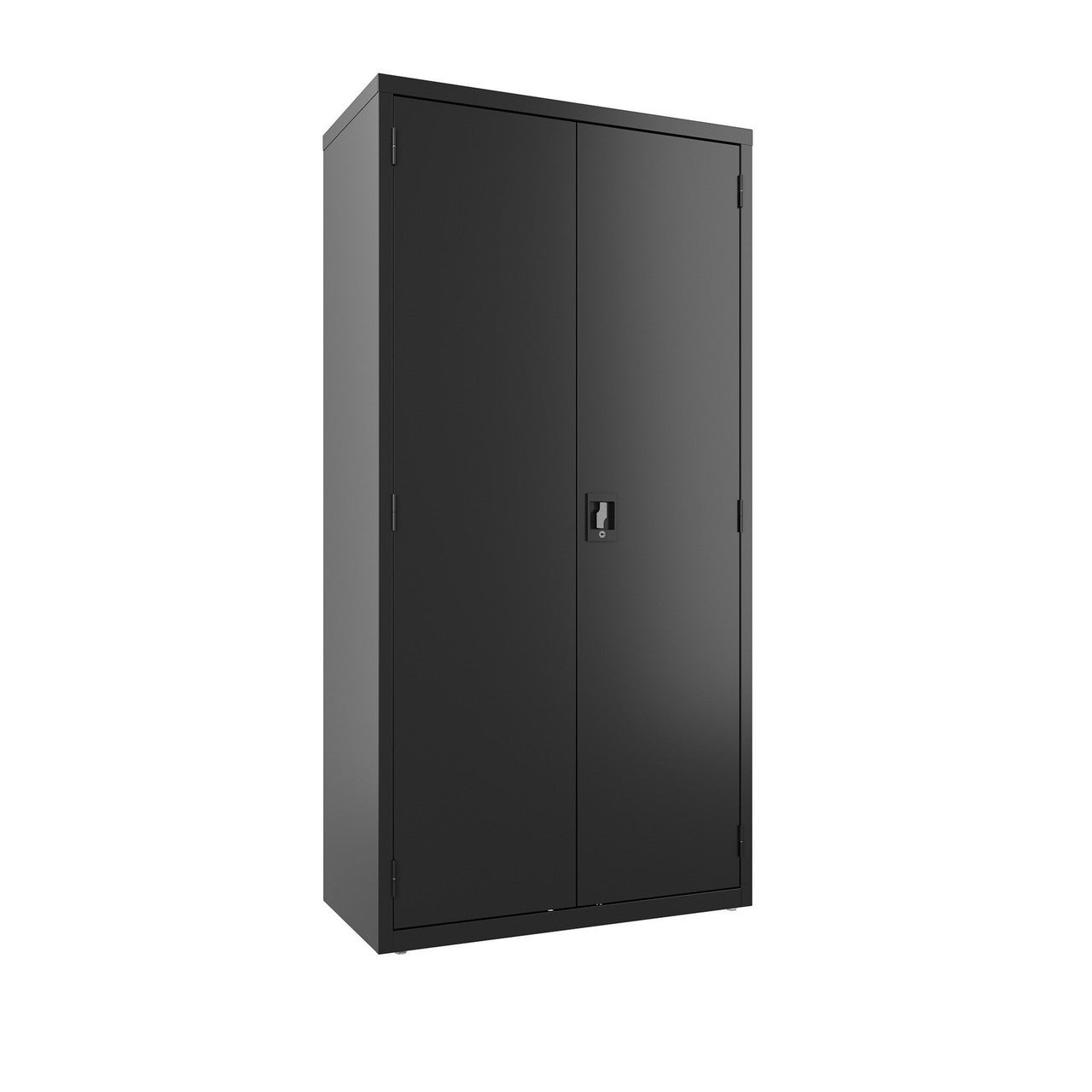 OfficeSource Steel Storage Cabinet Full Wardrobe - Black