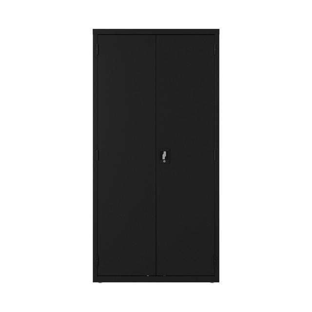 OfficeSource Steel Storage Cabinet Full Wardrobe - Black